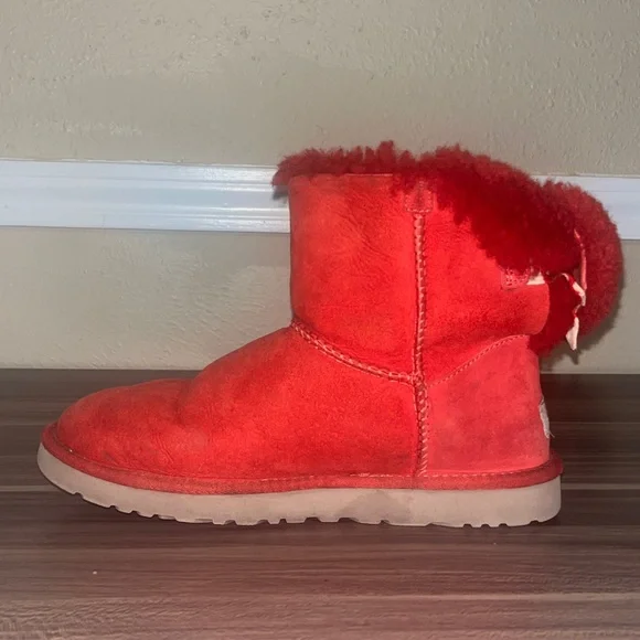 UGG Women's Vibrant Red Winter Boots - Picture 5 of 16